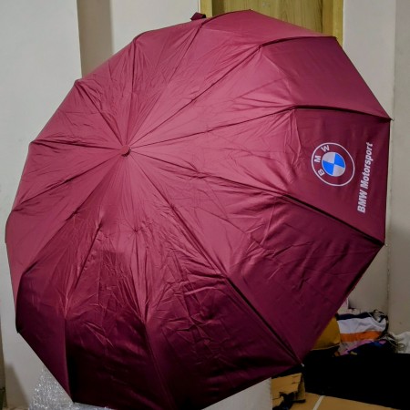 BMW Motorsport Umbrella Auto Open And Close 12 ribs (Meroon Color)