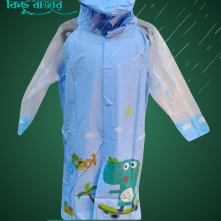 (13-14Y) Kids Premium Raincoat 04 (Blue Color)
