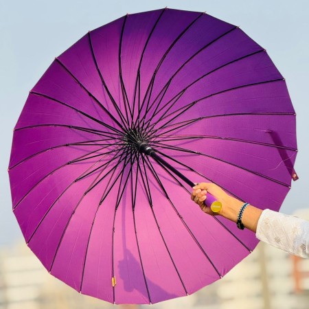 ২৪ শিকের প্রিমিয়াম ছাতা MOON ( Purple Color )