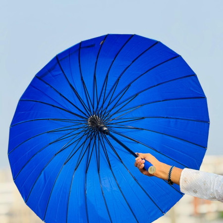 ২৪ শিকের প্রিমিয়াম ছাতা MOON ( Dark Blue )